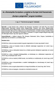 Testvérváros program intézkedés