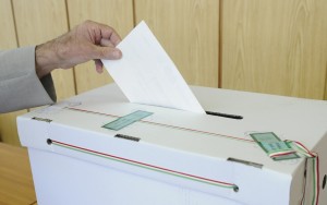 Választás - Szavazás illusztráció