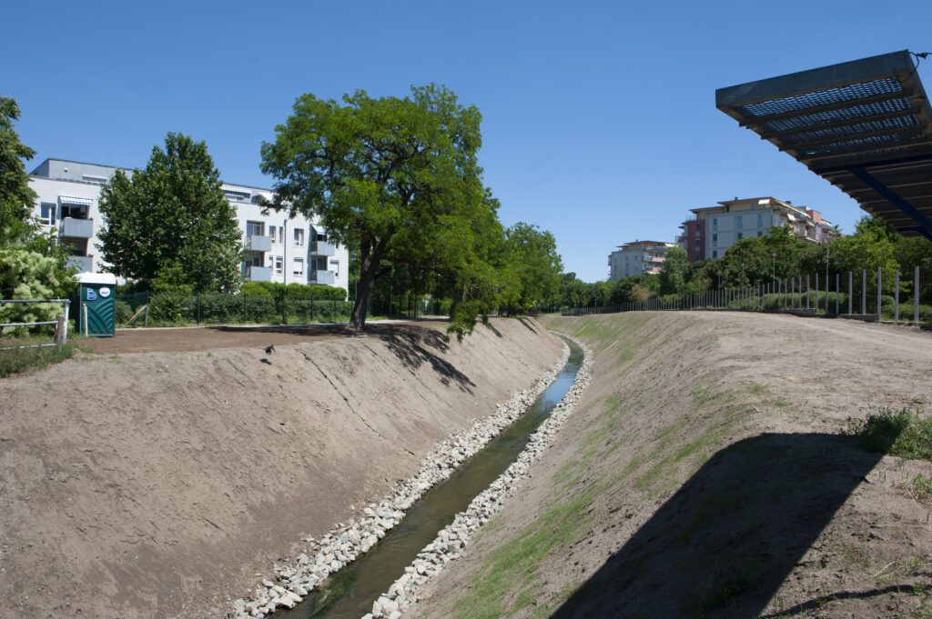 Revitalizáció után a Rákos-patak