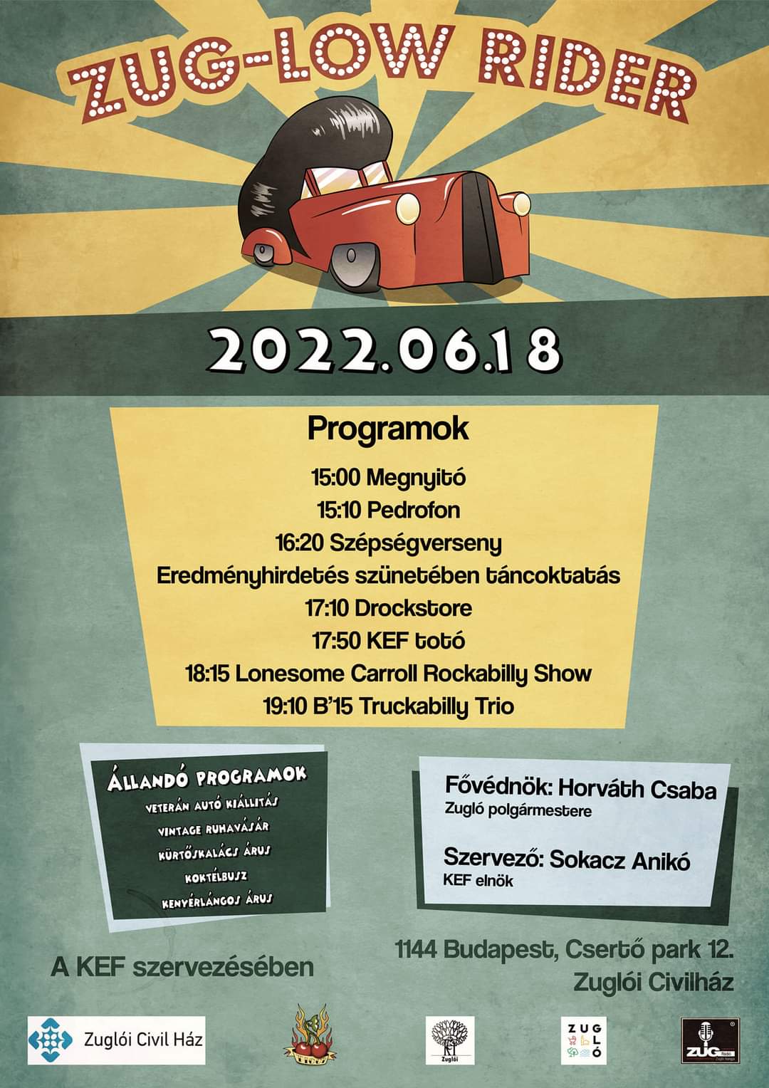 Zug-Low Rider esemény plakát