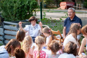 Piknik a Padlizsán utcai közösségi kertben