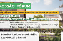 Lakossági fórum a Bosnyák téri piac melletti Bayer magánberuházással kapcsolatban - grafika