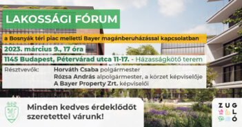 Lakossági fórum a Bosnyák téri piac melletti Bayer magánberuházással kapcsolatban - grafika