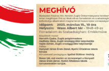 Ünnepi koszorúzás az 1848-49-es forradalom és szabadságharc 175. évfordulóján - grafika