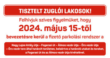Új zónával bővül a díjfizető-parkolás Zuglóban május 15-től
