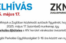 Felhívás a május 17-ei díjköteles parkolásról